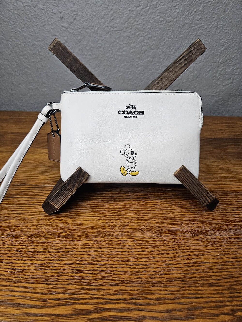 Coach x Disney Mickey Mouse Corner Zip Wristlet